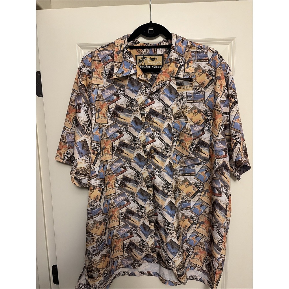 Jimmy Buffett Margaritaville Pin Up Girl Hawaiian Shirt  Men's Size XL